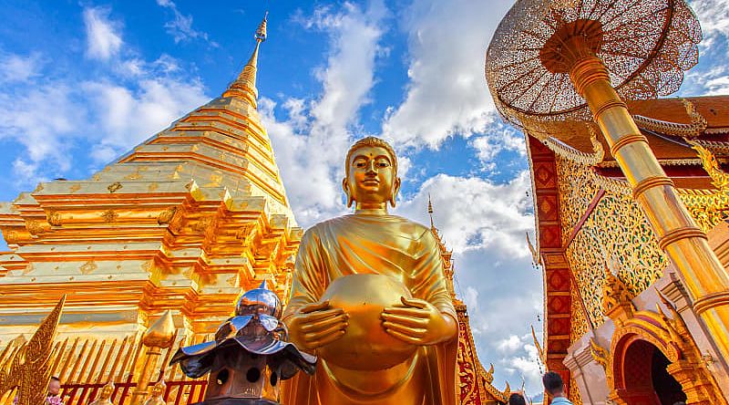 Wat Phra That doi Suthep in Chiang Mai, Thailand 