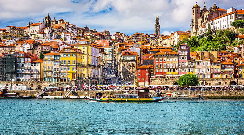 Colorful skyline of Porto in Portugal Colorful skyline of Porto in Portugal