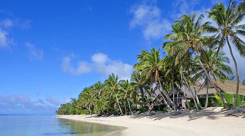 Rarotonga, Cook Islands Titikaveka Beach in Rarotonga, Cook Islands