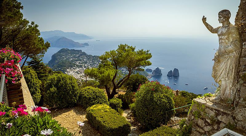 Cardens of Augustus in Capri, Italy Cardens of Augustus in Capri, Italy.
