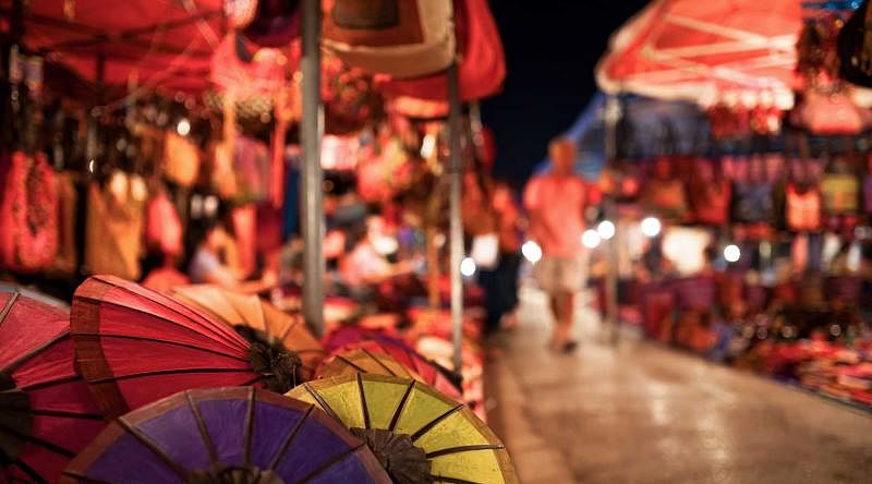 Laos at night