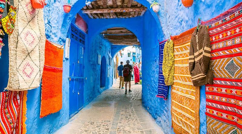 Chefchaouen is a city in Morocco known for the fact that most of the walls of buildings in it are painted in various shades of blue and light blue. Chefchaouen is a city in Morocco known for the fact that most of the walls of buildings in it are painted in various shades of blue and light blue.