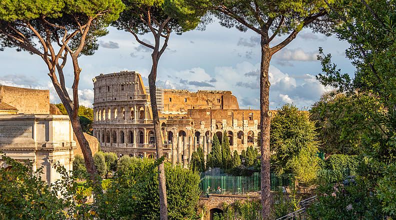 The Colosseum in Rome, Italy