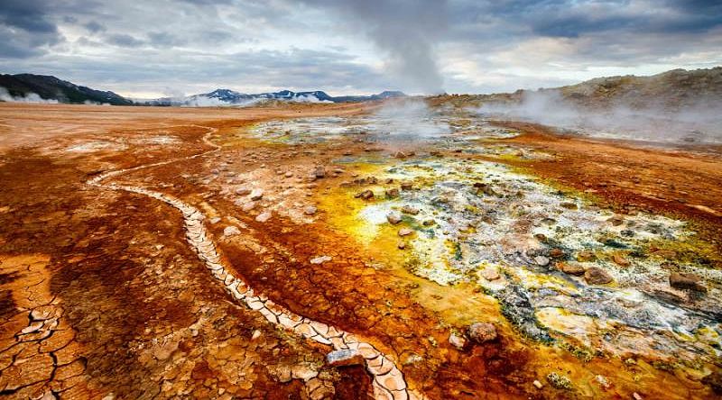 Krafla location in Lake Myvatn, Iceland.