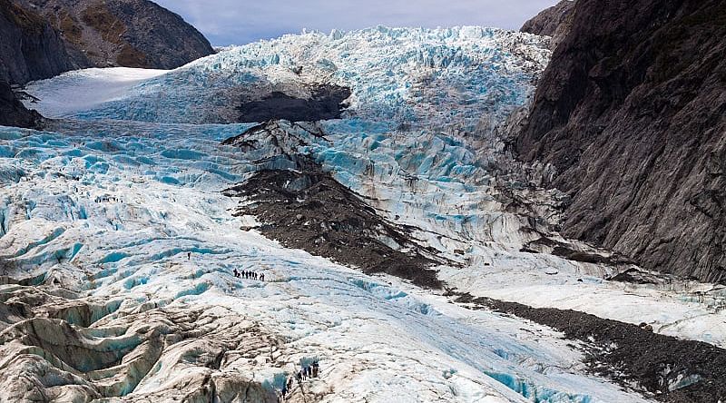 Hike and enjoy scenic views of the ancient Franz Josef Glacier.