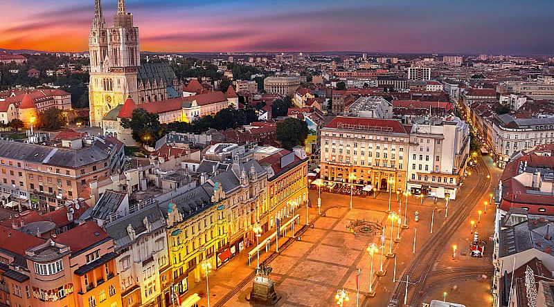 View of the Cathedral of the Assumption of the Virgin Mary, Zagreb, Croatia View of the Cathedral of the Assumption of the Virgin Mary, Zagreb, Croatia