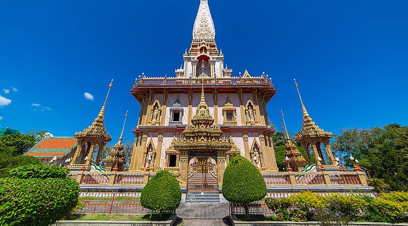 Wat Chalong in Phuket, Thailand. Wat Chalong in Phuket, Thailand.