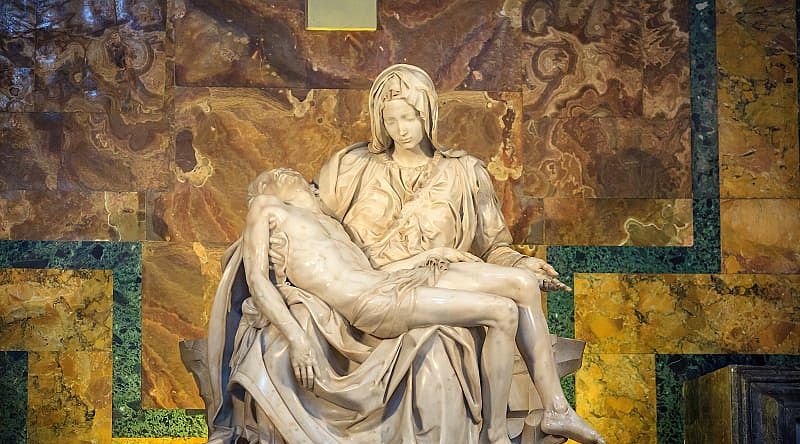Pieta by Michelangelo at St. Peter's Basilica in the Vatican Pieta by Michelangelo at St. Peter's Basilica in the Vatican