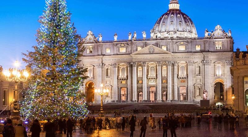 St. Peter's Square at Christmas, Vatican City