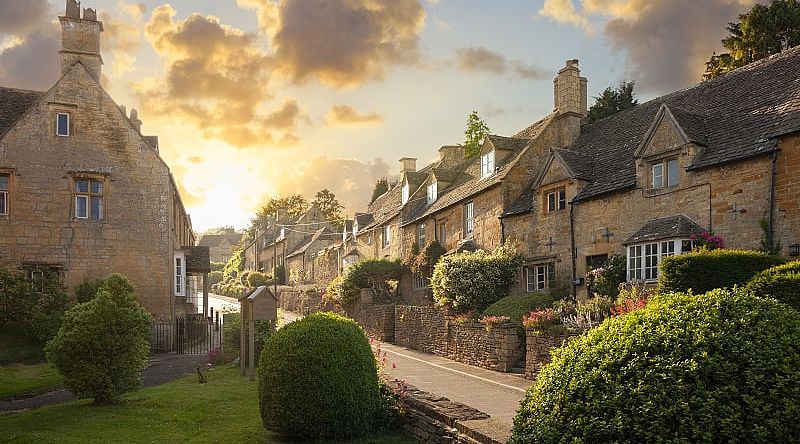 Charming village in the Cotswolds of England