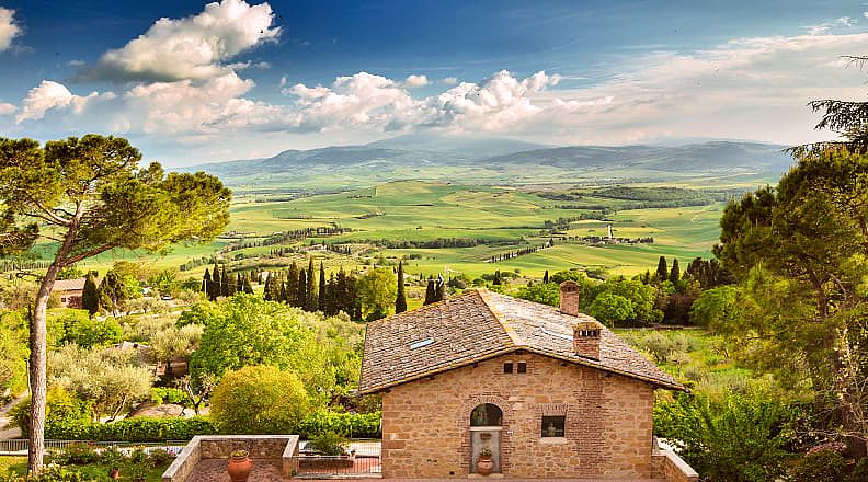 Landscape of Tuscany, Italy.