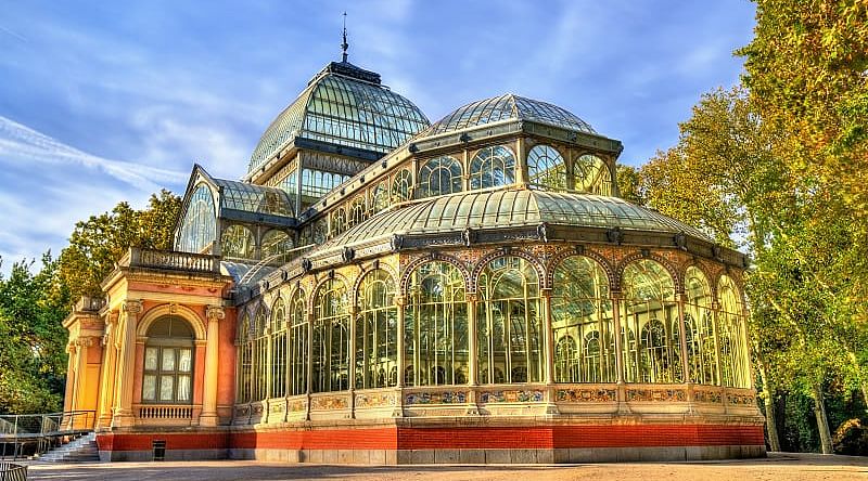 Crystal Palace in Buen Retiro Park, Madrid, Spain Crystal Palace in Buen Retiro Park, Madrid, Spain