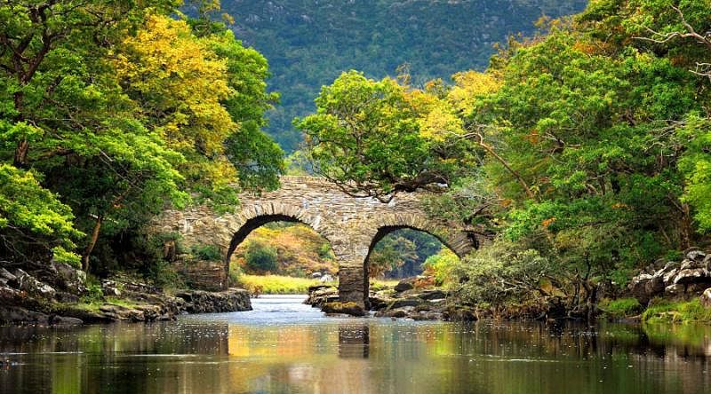 Old Weir Bridge near Muckross House and Gardens in Killarney National Park Old Weir Bridge near Muckross House and Gardens in Killarney National Park