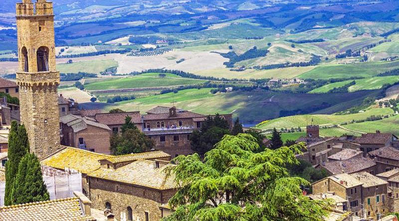 Wine and Golf Tour of Italy: An Escape to Vineyards & Fairways Medieval town of Tuscany-Montalcino with its famous vineyards