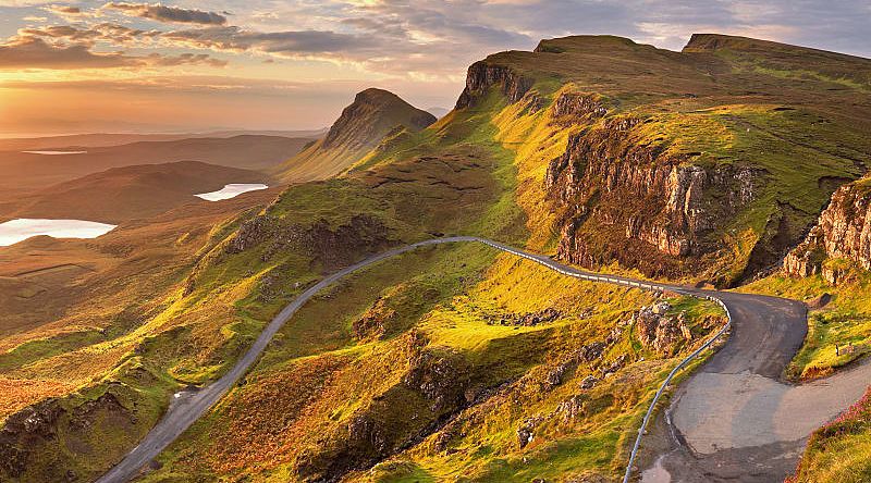 Sunrise at Quiraing, Isle of Skye in Scotland