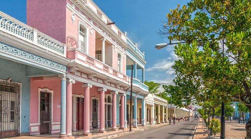 Traditional colonial-style architecture in Cienfuegos.