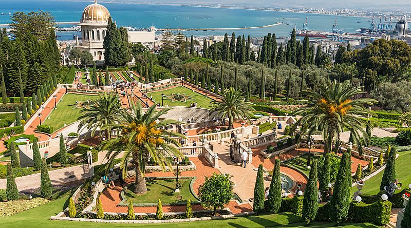 Bahai gardens in Haifa, Israel