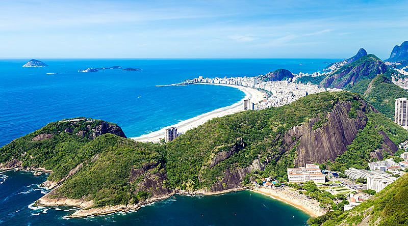 View of Rio de Janeiro in Brazil