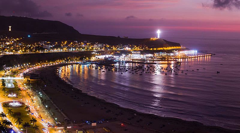 Lima at night in Peru Lima at night in Peru