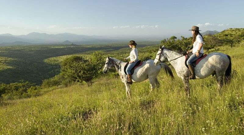 Horseback ride at Iewa wildlife conservancy, Kenya Horseback ride at Iewa wildlife conservancy, Kenya