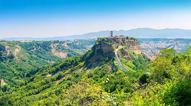 The village of Civita di Bagnoregio in Orvieto. The village of Civita di Bagnoregio in Orvieto.