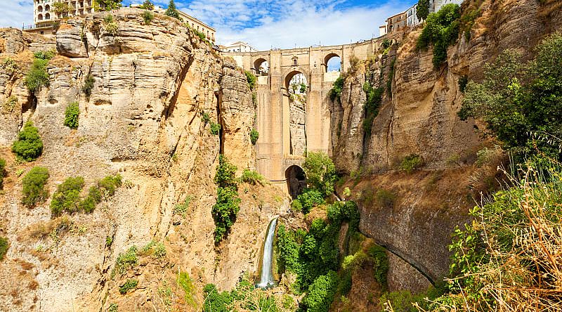 Ronda bridge in Malaga