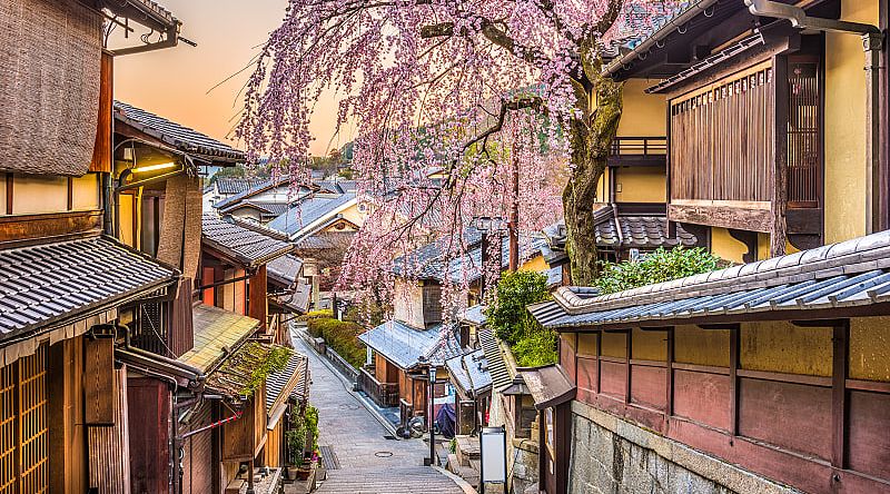 Higashiyama distirct in Kyoto, Japan Higashiyama distirct in Kyoto, Japan