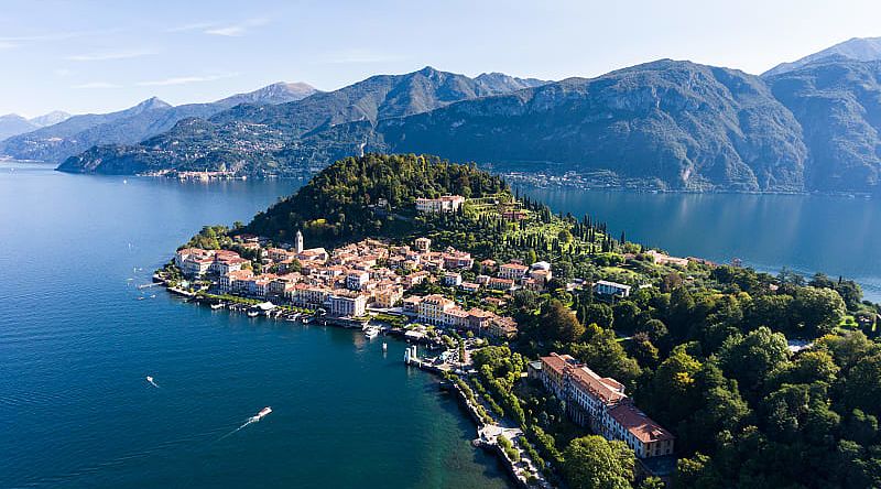 Aerial view of Lake Como, Italy Aerial view of Lake Como, Italy