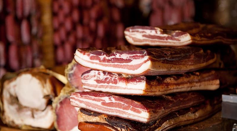 Salumi al Banco, Norcia, Umbria, Italy Salumi al Banco, Norcia, Umbria, Italy
