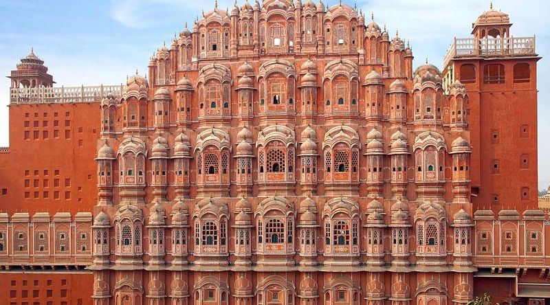 Facade of Hawa Mahal palace in Jaipur, India Facade of Hawa Mahal palace in Jaipur, India