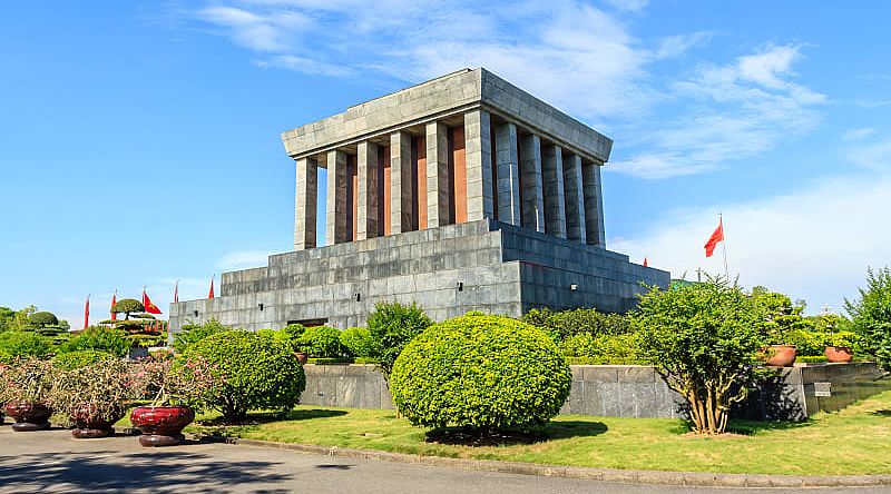 Ho Chi Minh Mausoleum in Hanoi, Vietnam. Ho Chi Minh Mausoleum in Hanoi, Vietnam.