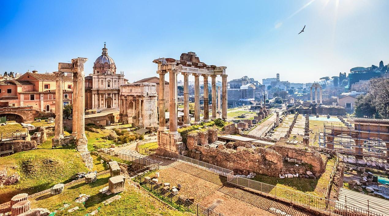 The ruins of the Roman Forum, Rome, Italy The ruins of the Roman Forum, Rome, Italy