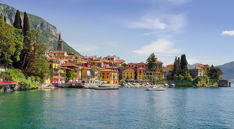 Colorful town of Varenna on Lake Como, Italy