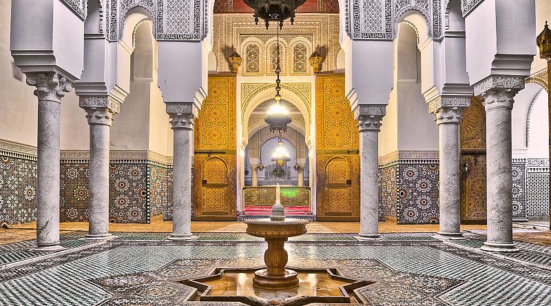 Moulay Ismail Mausoleum at Maknes, Morocco 