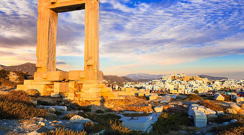 Potara Gates overlooks Naxos.