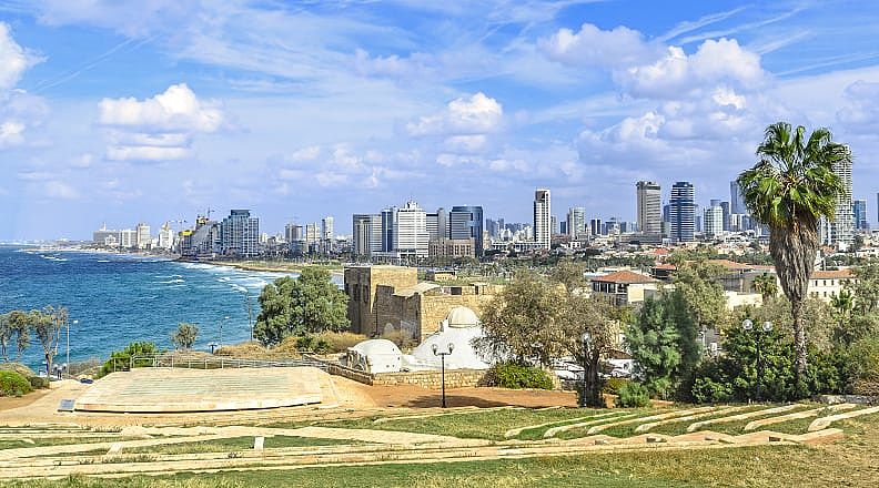 View of Tel Aviv skyline in Israel. View of Tel Aviv skyline in Israel.
