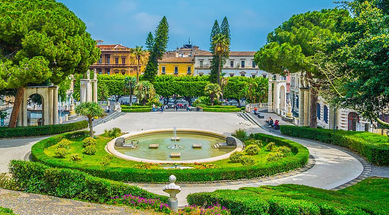 Catania Bellini Park, Sicily Bellini Park in Catania,  Villa Bellini is a great park in the heart of Catania, where you can hide from the hustle and bustle of the city.