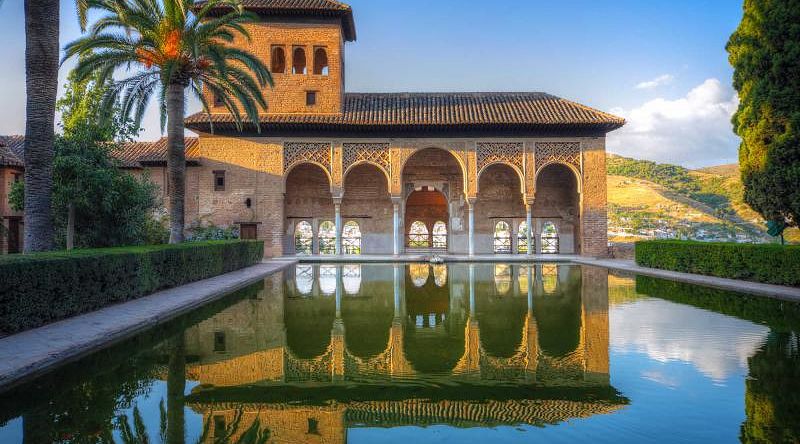 Alhambra patio in Granada