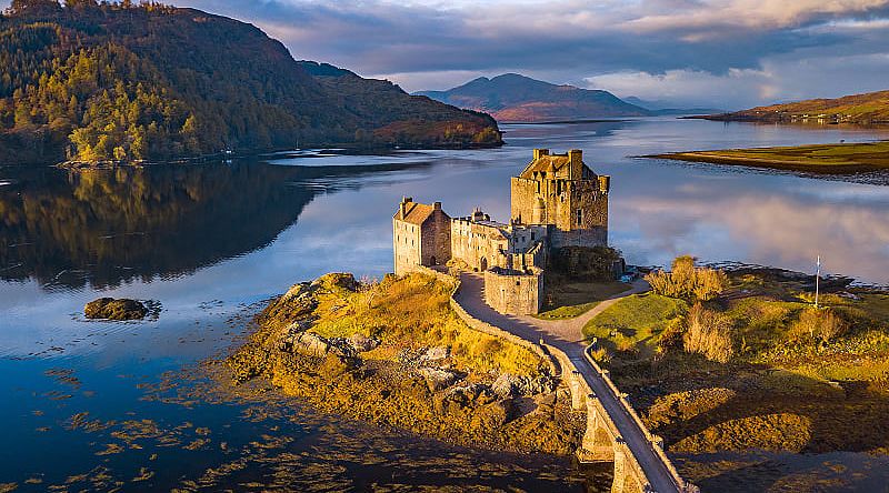 Eilean Donan Castle in the Scottish Highland, United Kingdom