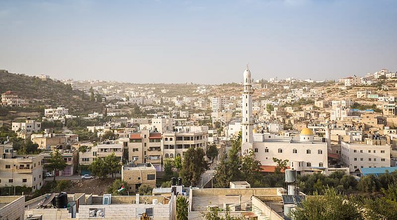 Hebron, a controversial town on the West Bank in Israel. Hebron, a controversial town on the West Bank in Israel.