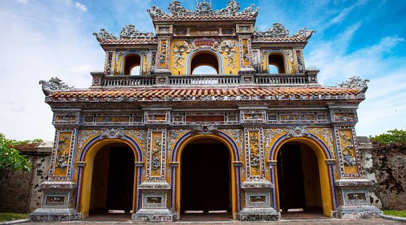 Entrance of Citadel in Hue, Vietnam.