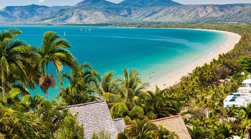 Port Douglas beach on a sunny day, Australia