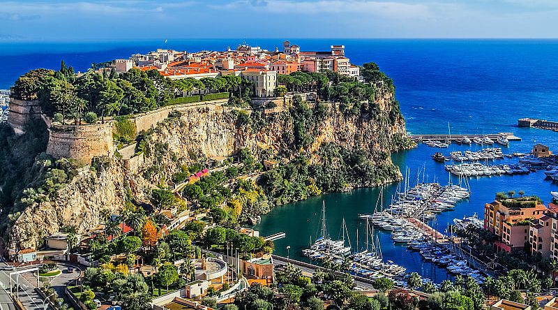 Monaco in the Cote d'Azur, France