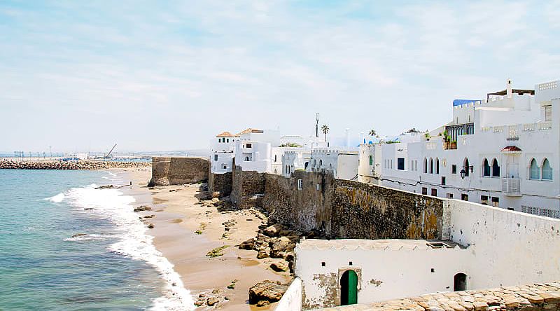 White berber houses in Asilah, Morocco