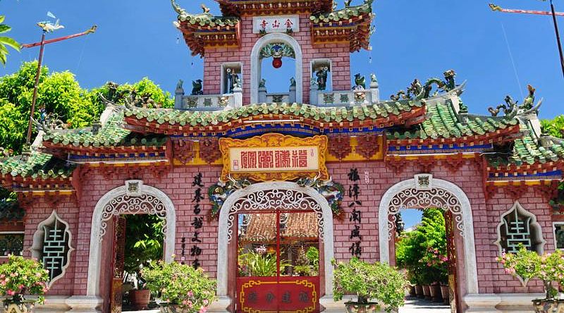 Hoi An Temple gate in Vietnam