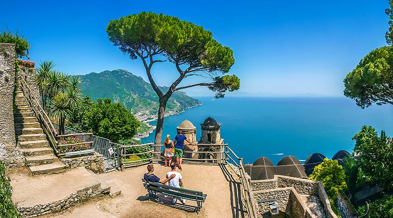 Villa Rufolo in Ravello on the Amalfi Coast, Italy