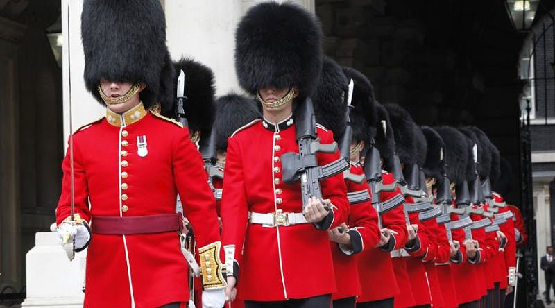 Changing of guards in London.