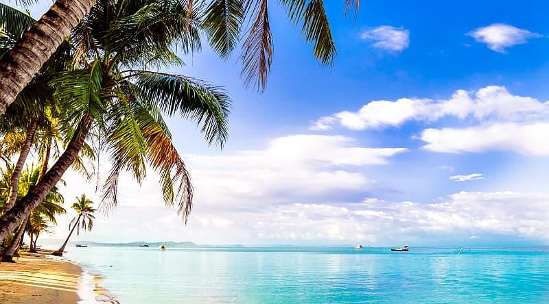 Tropical beach in Phu Quoc, Vietnam.