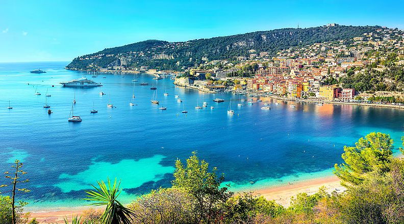 Villefranche-sur-Mer in the Provence-Alpes-Côte d'Azur region on the French Riviera Villefranche-sur-Mer in the Provence-Alpes-Côte d'Azur region on the French Riviera