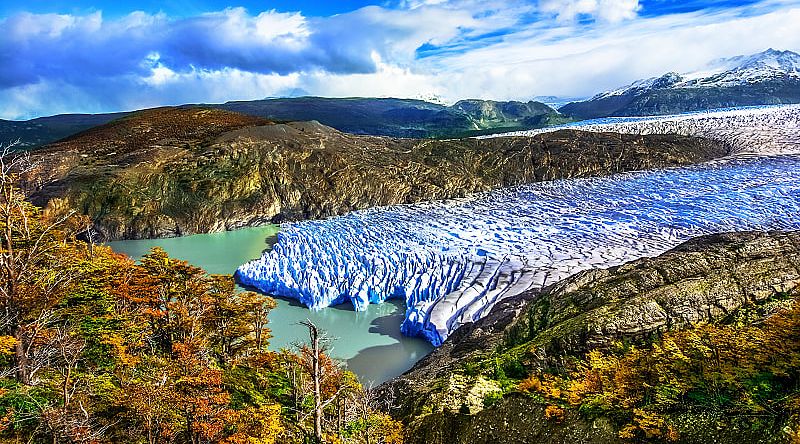 Grey glacier in the Chilean Patagonia Grey glacier in the Chilean Patagonia